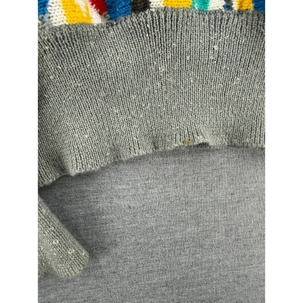Vtg Neil Martin Geometric Pullover Mens M Sweater Acrylic Y2K - Picture 4 of 6